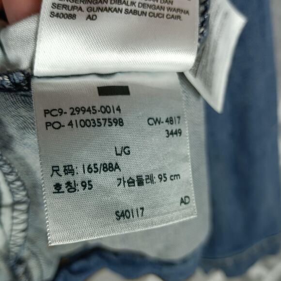 Levis Trucker Jacket Women Large Denim Classic Western Button Front Type 3 - Picture 8 of 10